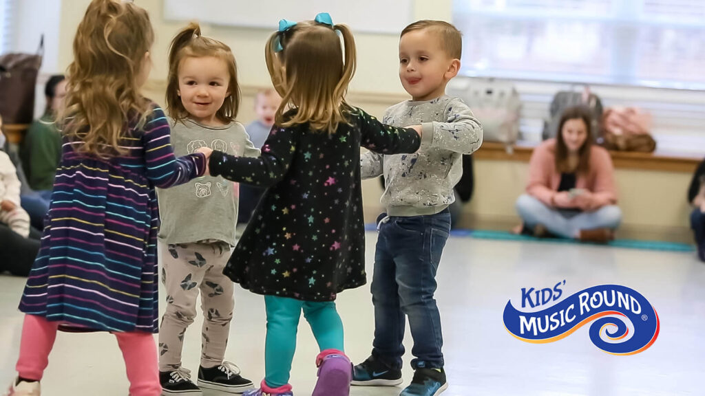 children dance and celebrate