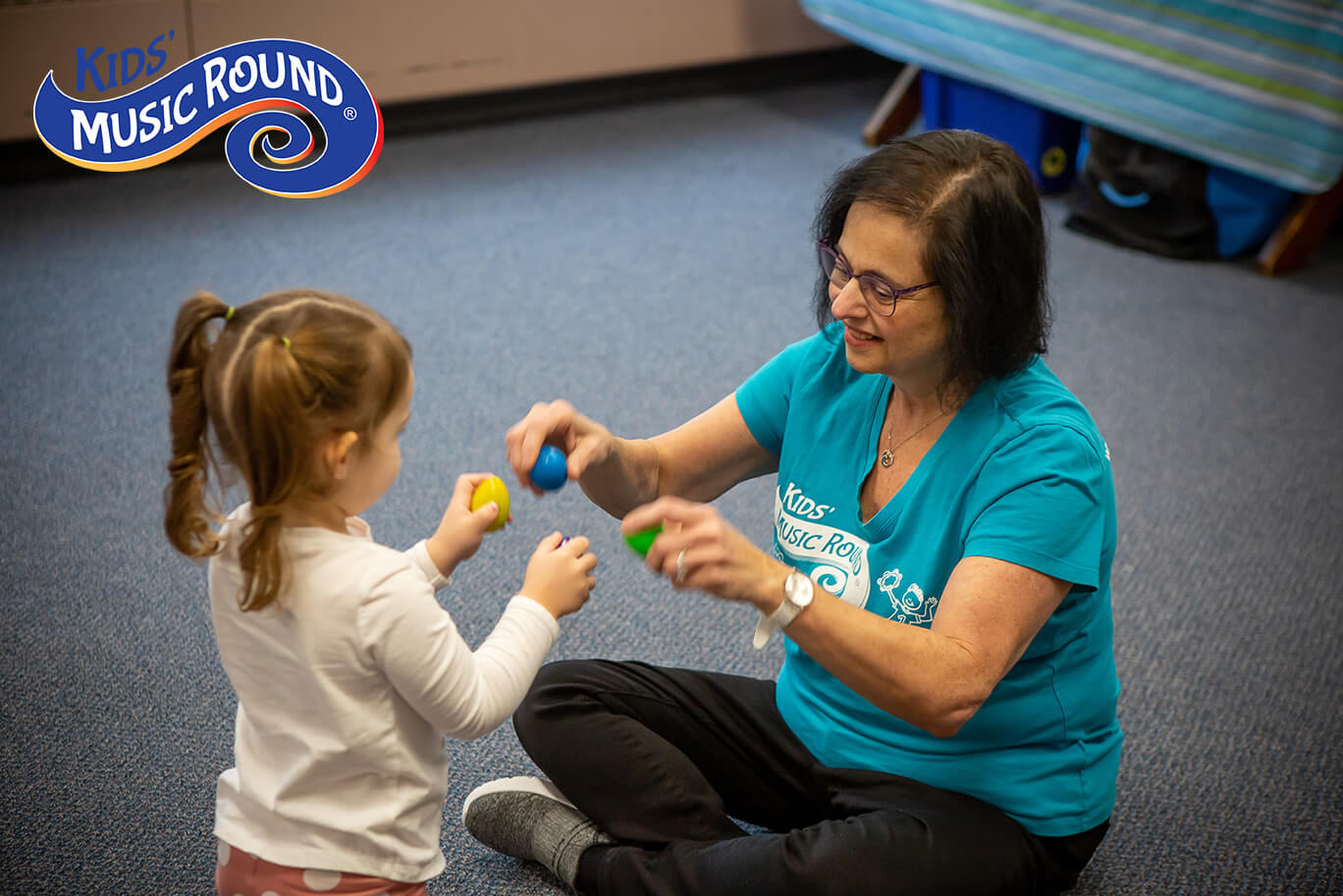 One-on-one teacher and little girl